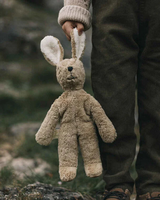 Floppy Animal Cuddly Toy Small - Rabbit - Organic Cotton/Wool - Beige - Senger Naturwelt