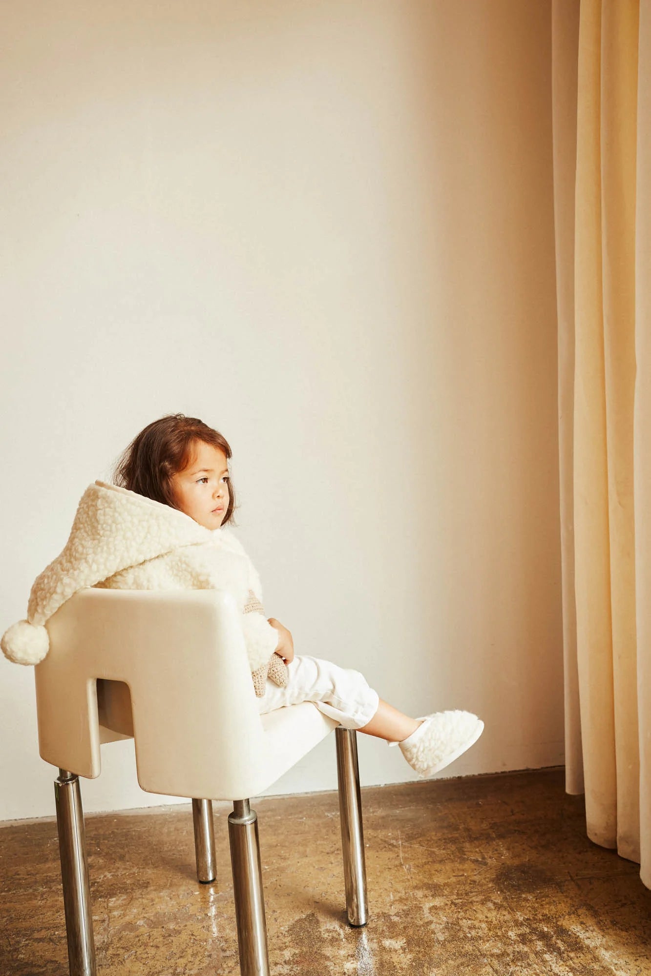 Merinowolljacke - Snugglejacket - Milk - BINIBAMBA