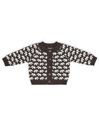 Vestje Olifantjes - Merino wol - Donkerbruin - Smallstuff voor