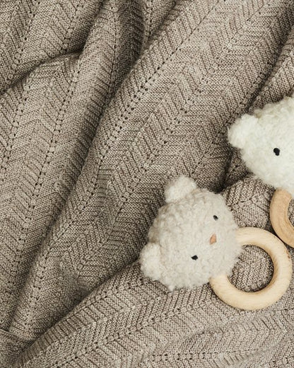 Rassel Bärchen - Merinowolle Bouclé - SmallStuff