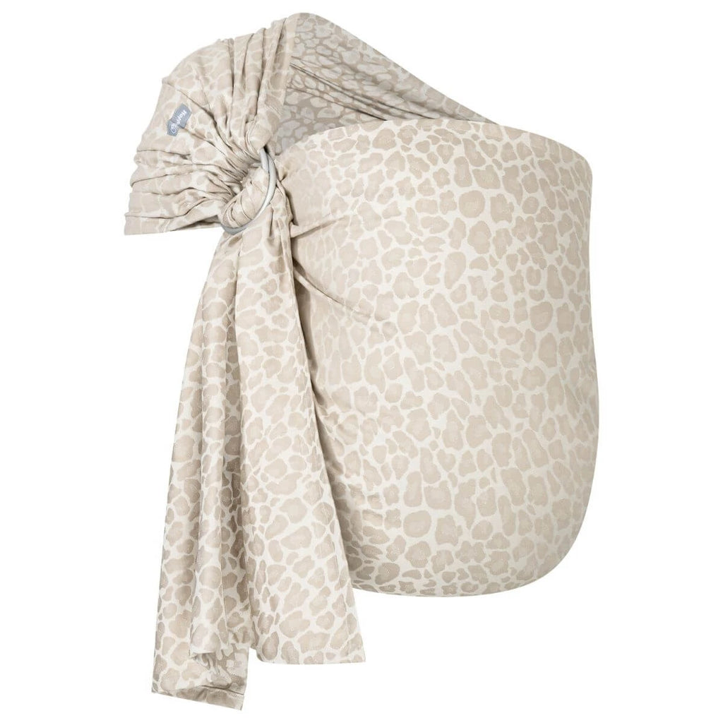Ring-Sling Kigali – Ergonomisches Ringsling-Tragetuch mit Leopardenmuster – 100% Baumwolle – Hoppediz