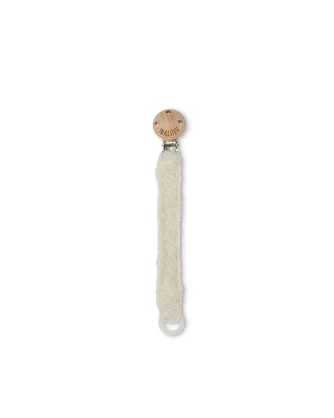 Schnullerkette Bouclé - Merinowolle - Off-White - SmallStuff