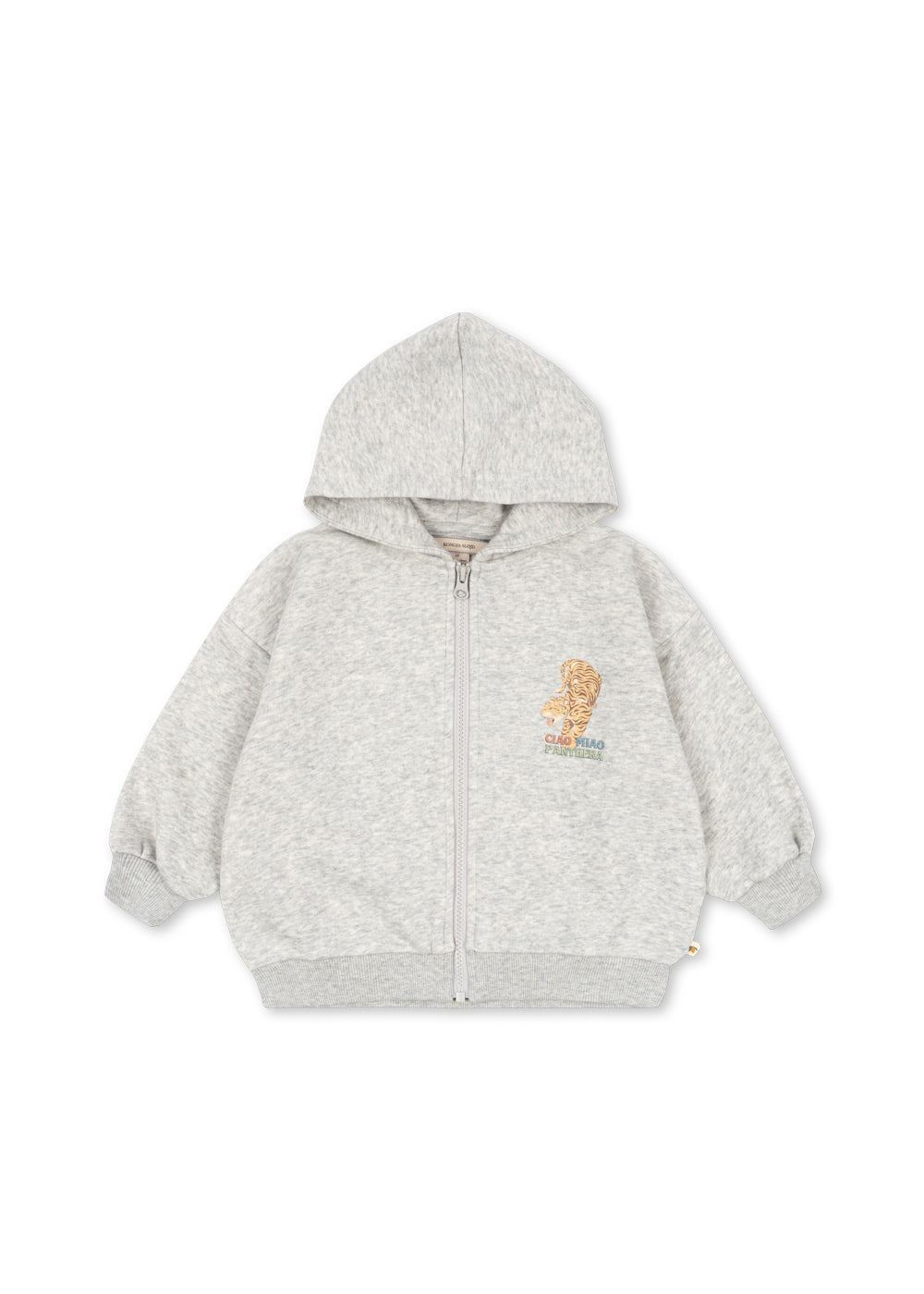 Sweatervest Lou met tijgerprint - Grey Melange - Konges Sløjd - productfoto - afbeelding 5