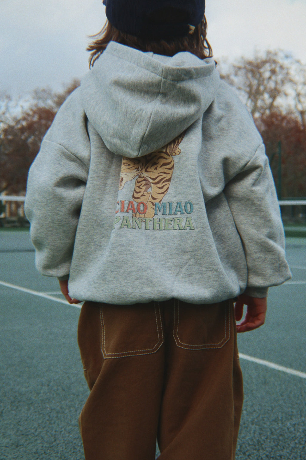 Sweatervest Lou met tijgerprint - Grey Melange - Konges Sløjd - lifestyle