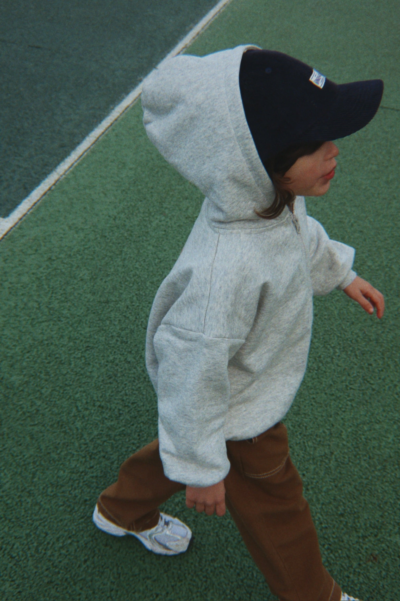 Sweatervest Lou met tijgerprint - Grey Melange - Konges Sløjd - productfoto - afbeelding 3