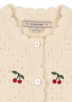 Cocola Cardigan - 100% Wolle - Ajour/Buttercream - Konges Sløjd