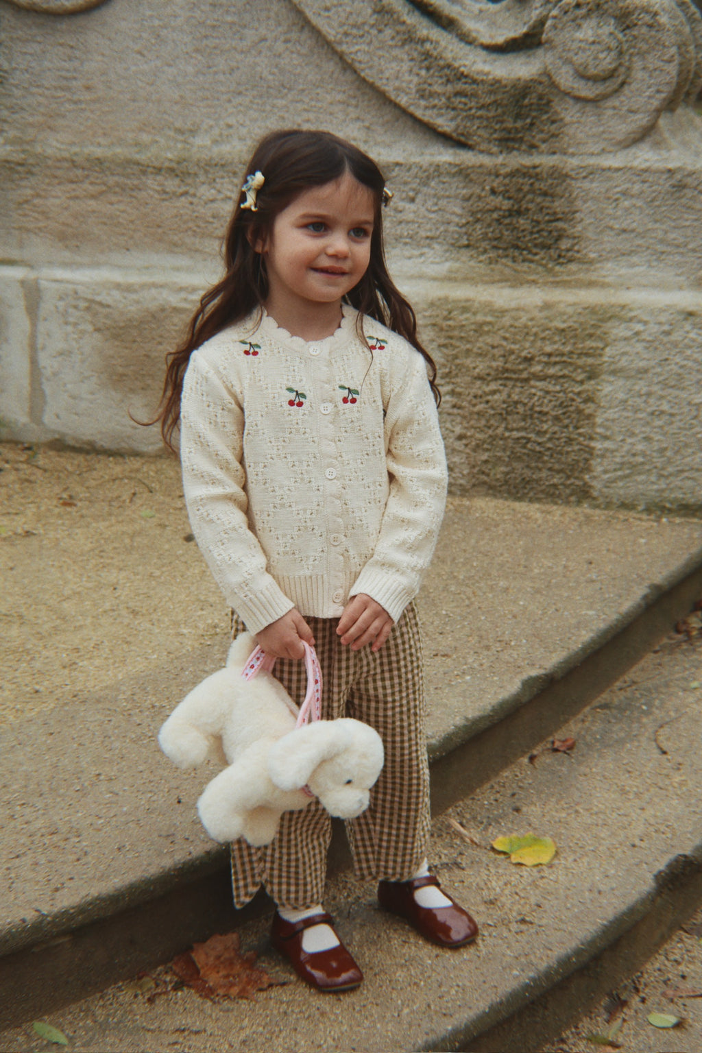 Cocola Cardigan - 100% Wolle - Ajour/Buttercream - Konges Sløjd