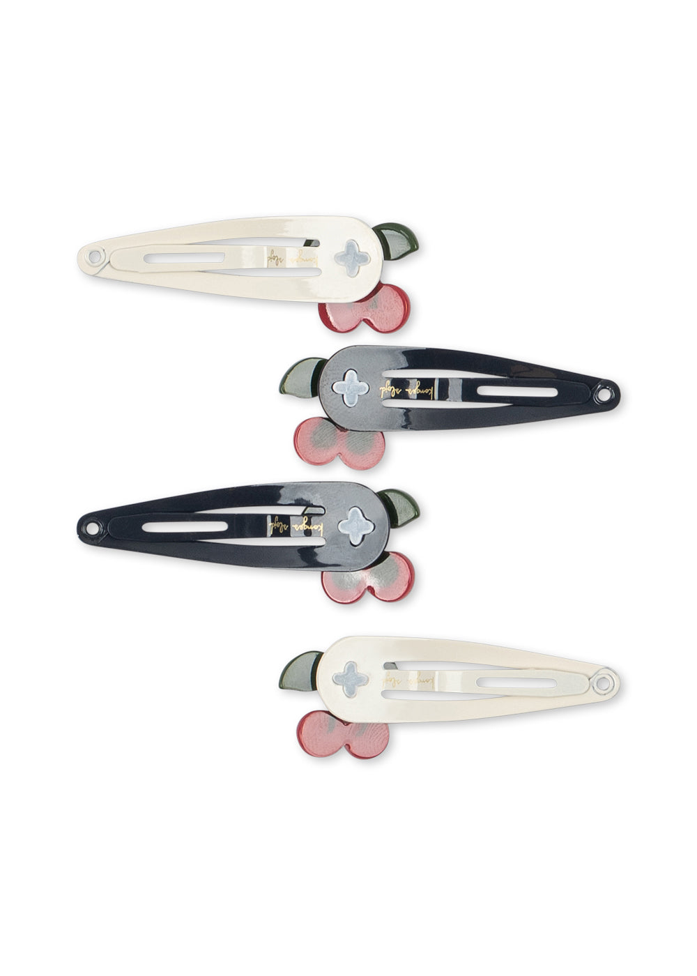 Hair Clips Cherry Dot 4-pack – Konges Sløjd