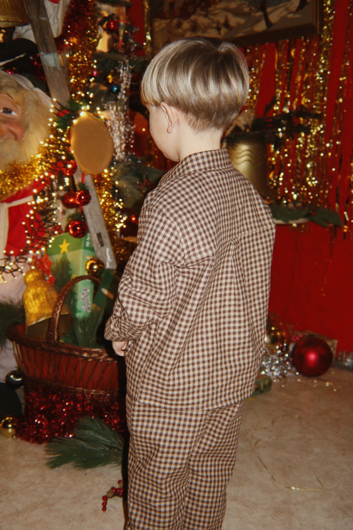 Flannel Trousers Foret – Chocolate Check – Organic Cotton – Konges Sløjd