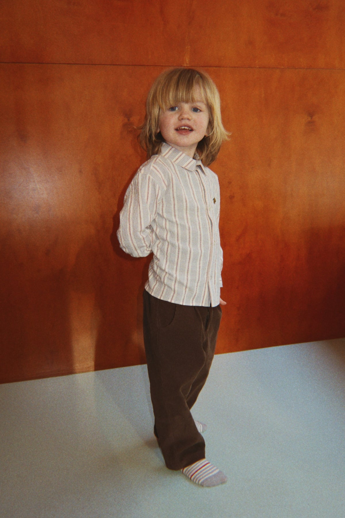 Pantalon en velours côtelé Remy – Noir ardoise – Coton biologique – Konges Sløjd