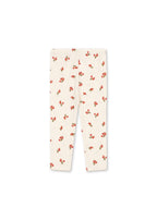 Minnie Pants – Rosa Rouge – Pantalon bébé doux fleuri – Coton bio GOTS – Konges Sløjd