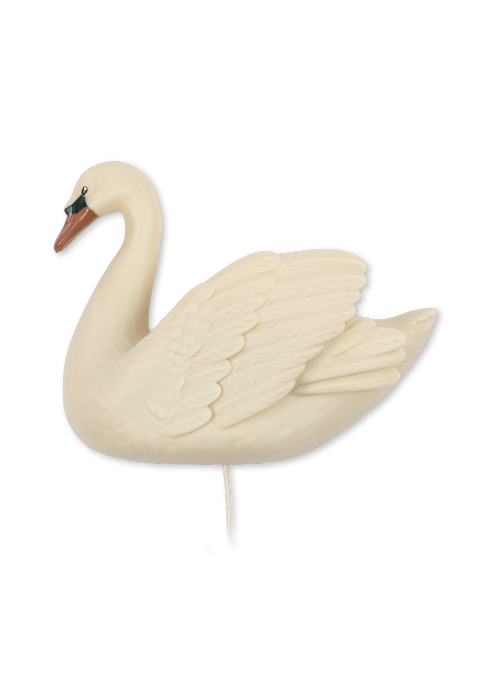 Swan Wall Lamp Beigeshell – LED wandlamp zwaan met dimmer voor de kinderkamer – Konges Sløjd