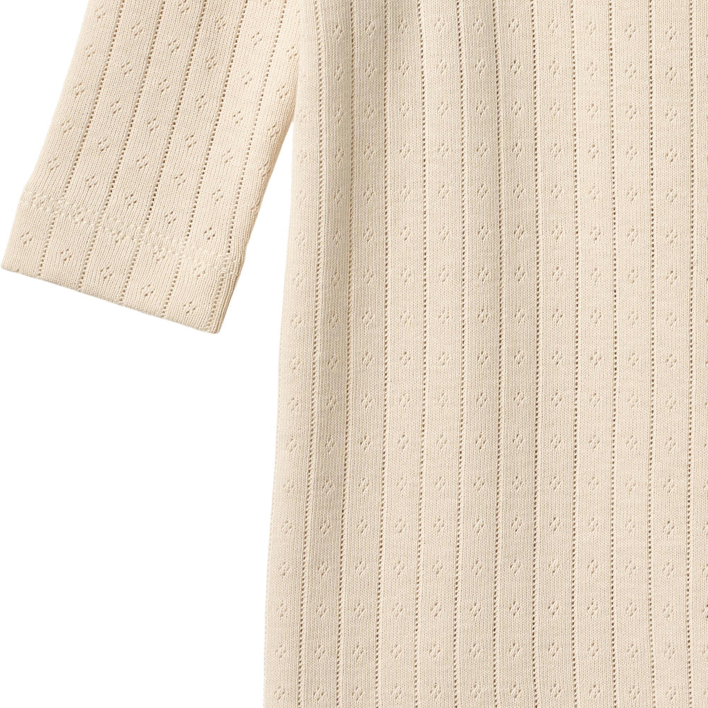 Boxpakje - Wrapsuit L/S Everest - Biologisch katoen - Almond peach - Wheat close up
