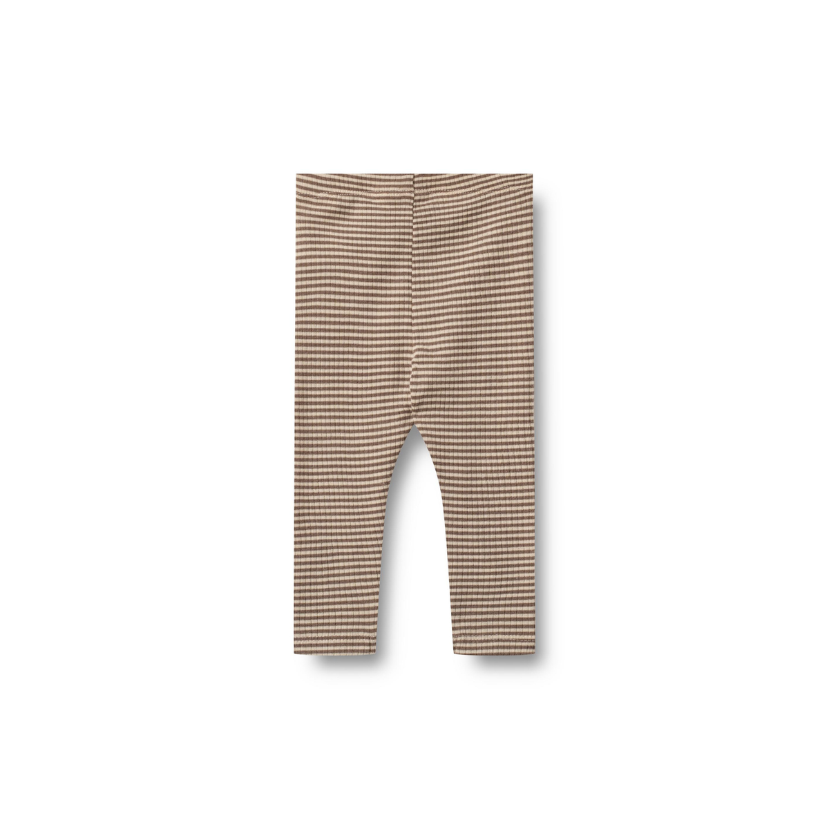 Leggings en laine Agi - Rayures Bois - 100 % laine mérinos - Blé pour
