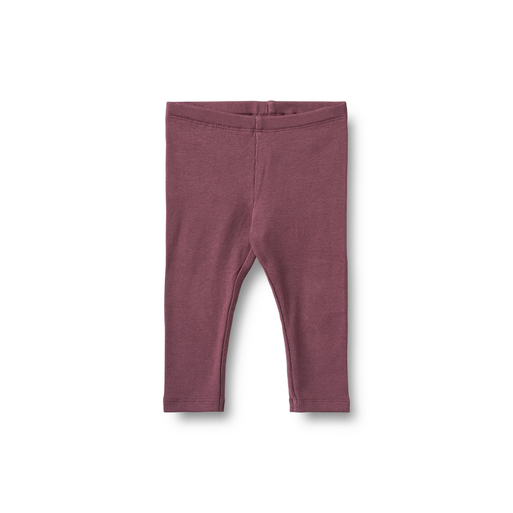 Legging Jules - Eggplant - Biologisch katoen - Wheat voorkant