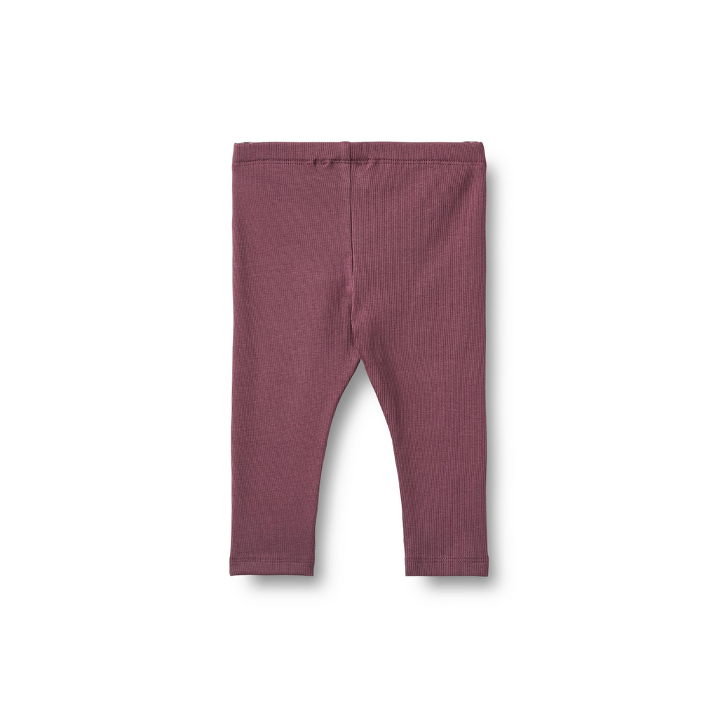 Legging Jules - Eggplant - Biologisch katoen - Wheat achter