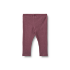 Legging Jules - Eggplant - Biologisch katoen - Wheat achter